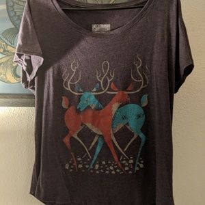 Purple with deers curbside clothing